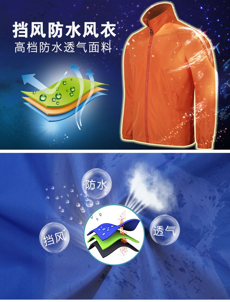 广告风衣定制长袖外套定做广告衫工服工作服diy防风防水印制logo(图6)