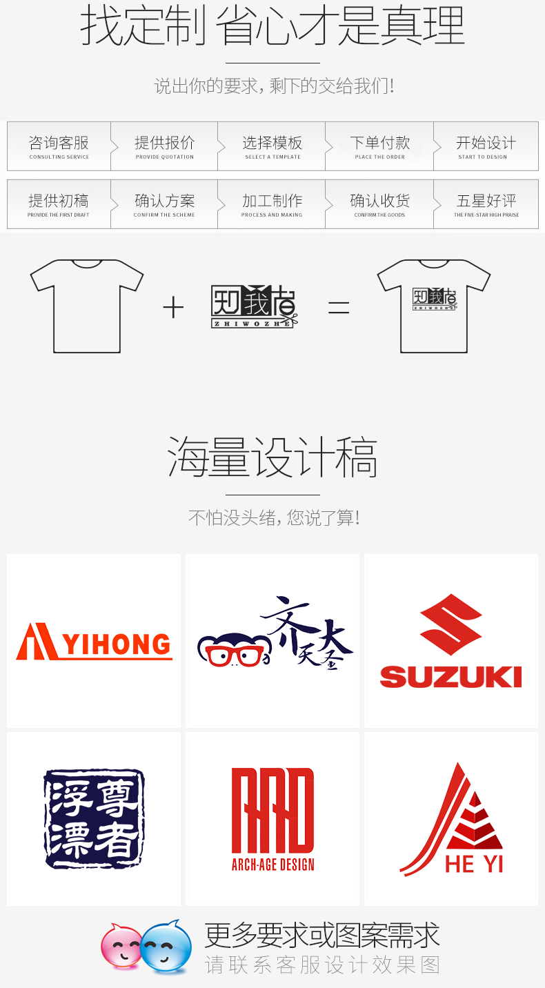 班服定制速干衣夏季短袖衣服t恤diy广告衫定做文化衫订制可印logo(图2)