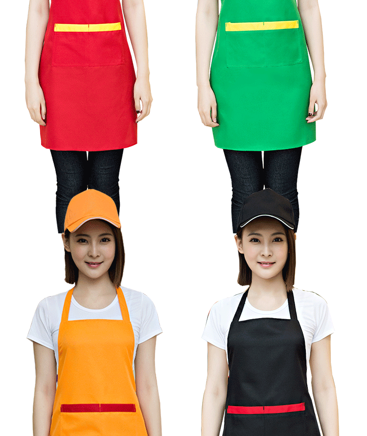 广告围裙定制logo水果店超市围裙工作女厨房工作服男女围腰订做(图18)