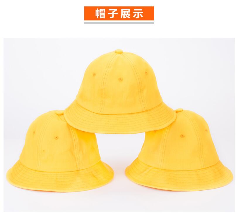 幼儿园秋冬帽子定做日本小朋友小学生安全小黄帽儿童渔夫帽定制男(图8)