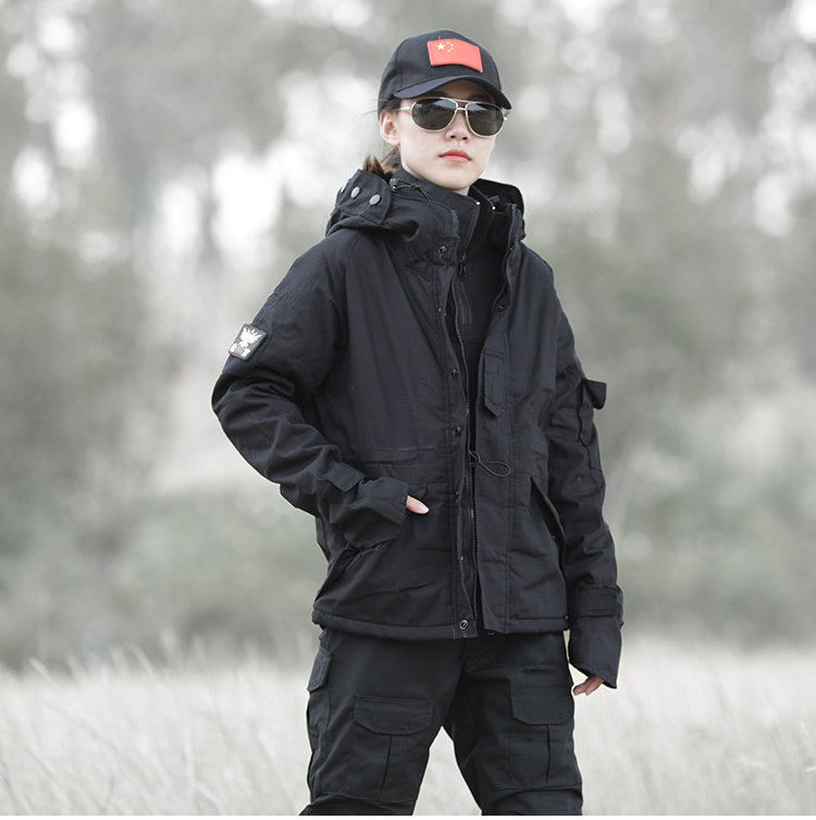 冬季荒漠蟒纹迷彩服军装套装男户外特种兵作训服加绒防风战术外套(图20)