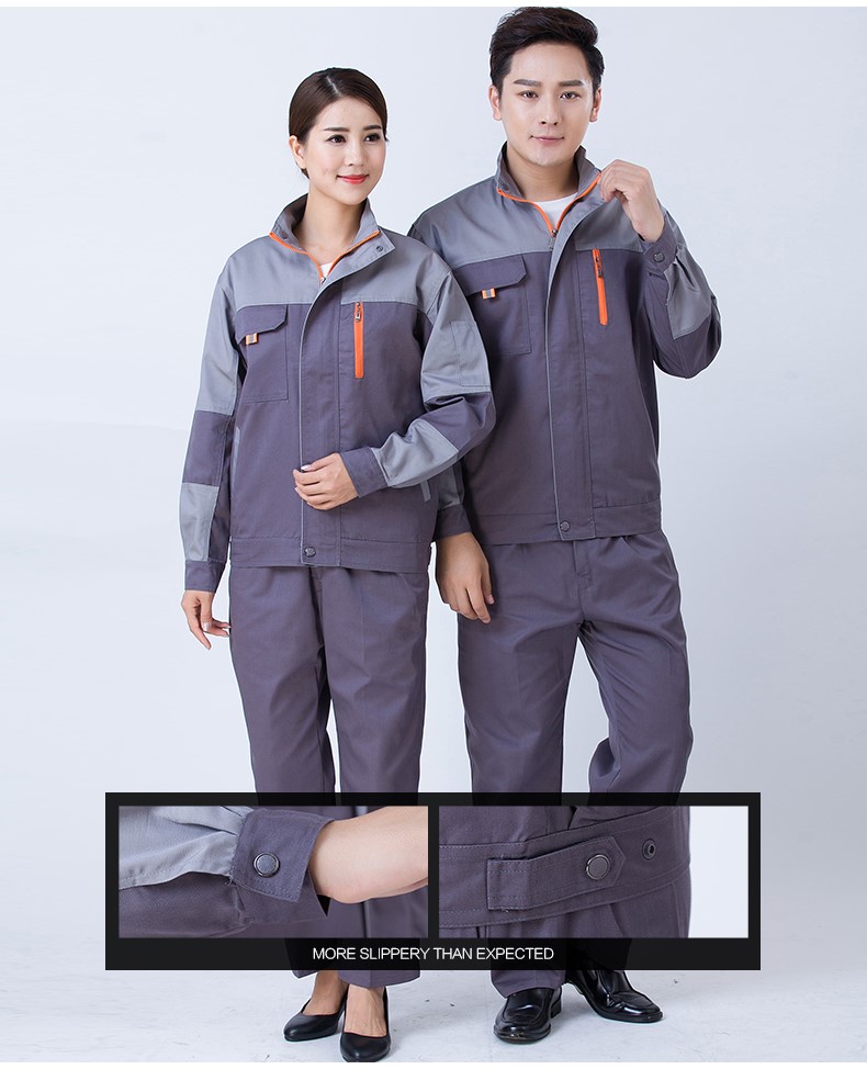 工作服套装长袖夏季工装制服汽修劳保服厂服定制(图15)
