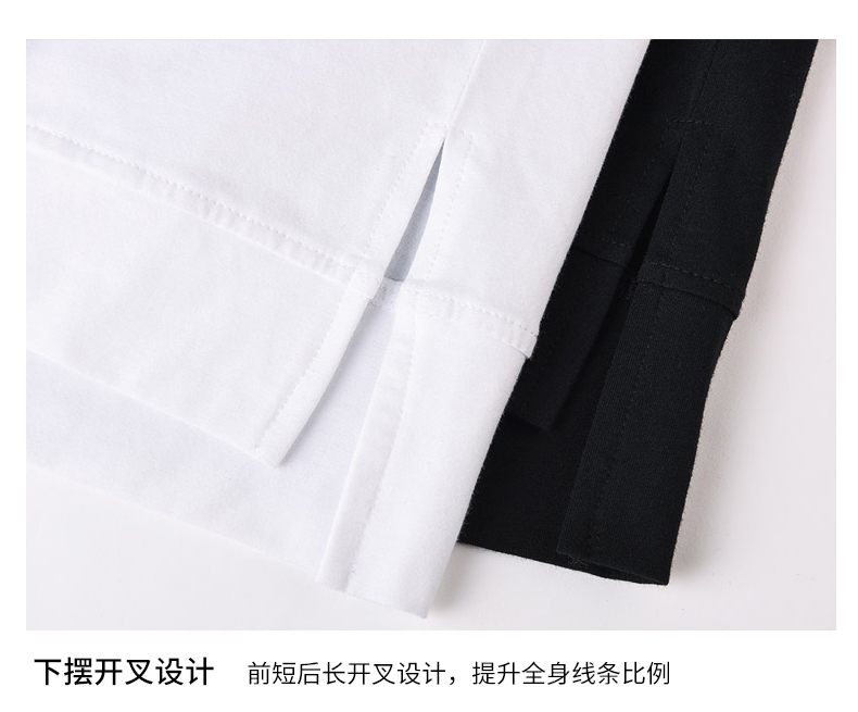 七分袖男韩版潮流 学生宽松bf风中袖t恤青年肥仔个性大码夏季短袖(图16)