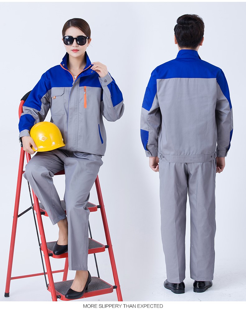 工作服套装长袖夏季工装制服汽修劳保服厂服定制(图11)