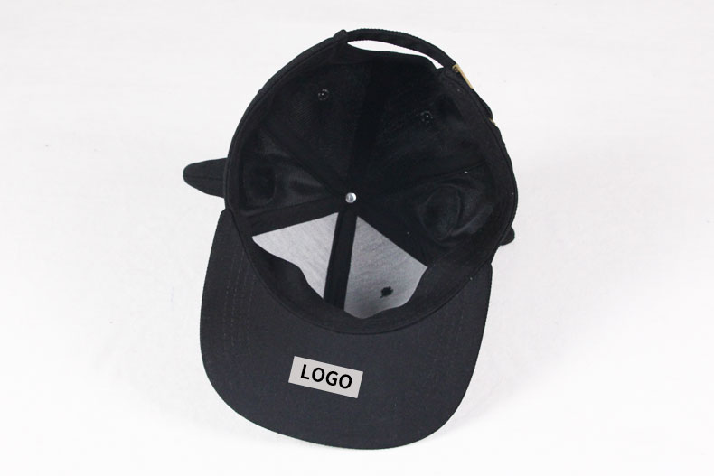 TOPCUL定制黑牛角刺绣印LOGO嘻哈帽男女帽子平沿帽街舞帽棒球帽子(图7)