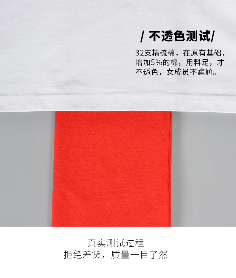 定制T恤印logo纯棉短袖工作服同学聚会衣服文化衫订制diy工衣旅游(图5)